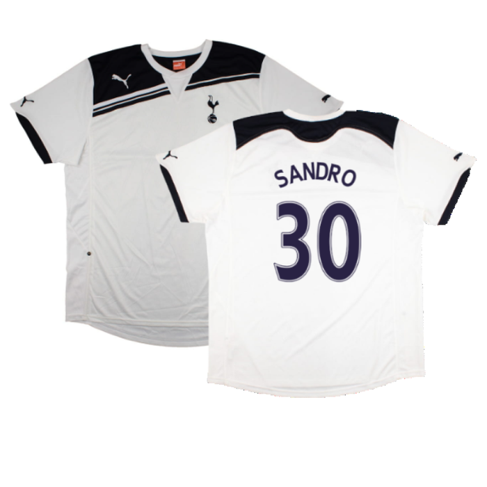 Tottenham Hotspur 2010-11 Home Shirt (Sponsorless) (2XL) (Mint) (Sandro 30)