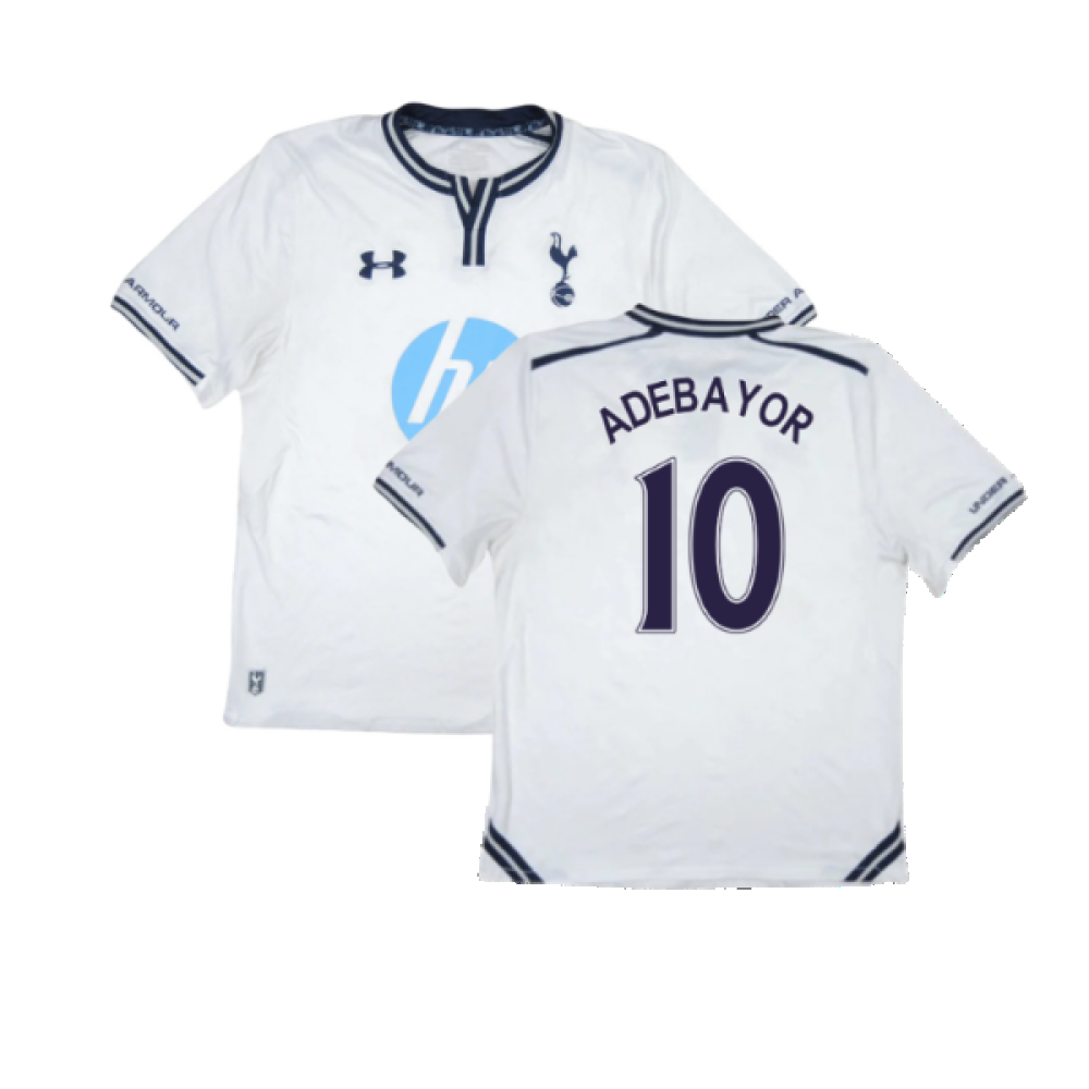 Tottenham Hotspur 2013-14 Home Shirt (Excellent) (ADEBAYOR 10)_0