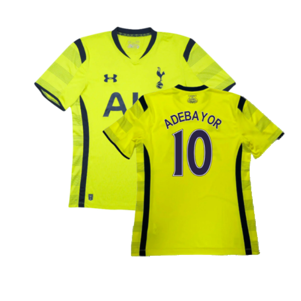 Tottenham Hotspur 2014-2015 Third Shirt (S) (Good) (ADEBAYOR 10)_0