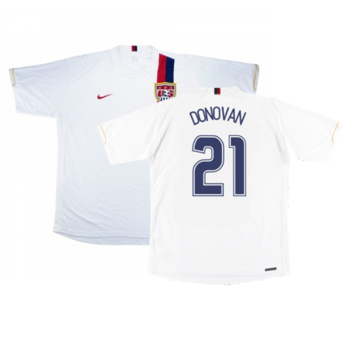 USA 2006-08 Home Shirt (L) (Very Good) (Donovan 21)