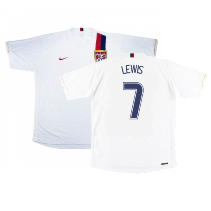 USA 2006-07 Home Shirt (S) (Good) (Lewis 7)