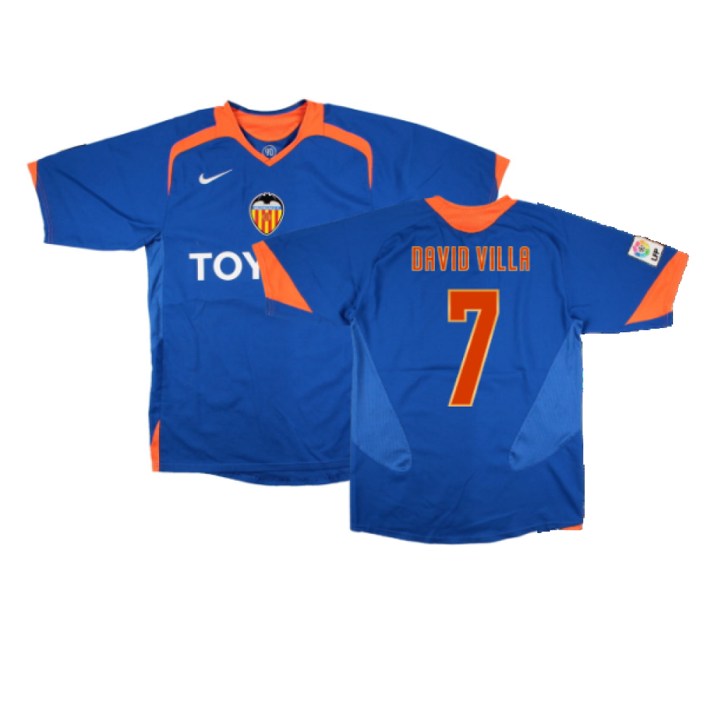 Valencia 2005-06 Away Shirt (M) (Mint) (David Villa 7) – Classic
