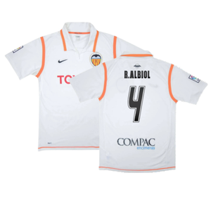 Valencia 2007-08 Home Shirt (XL) (Excellent) (R.Albiol 4)_0