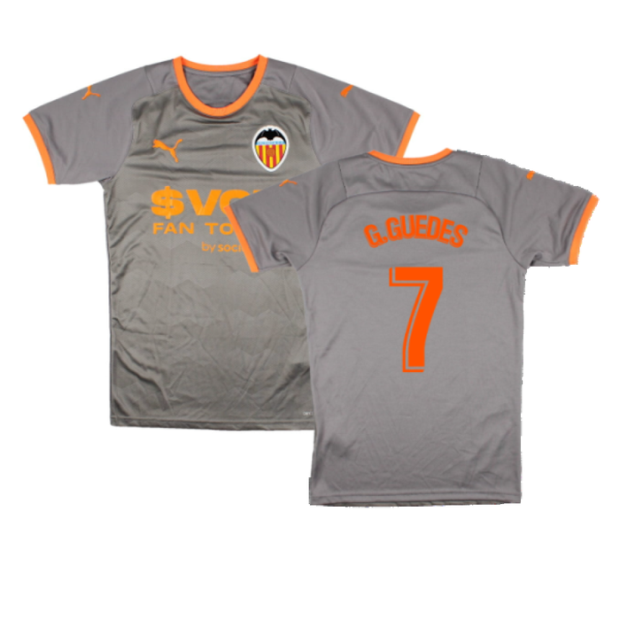 Valencia 2021-22 Fourth Shirt (M) (Mint) (G.GUEDES 7)