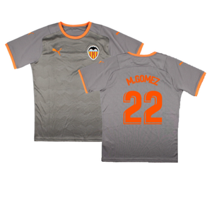 Valencia 2021-22 Fourth Shirt (Sponsorless) (M) (Mint) (M.GOMEZ 22)_0