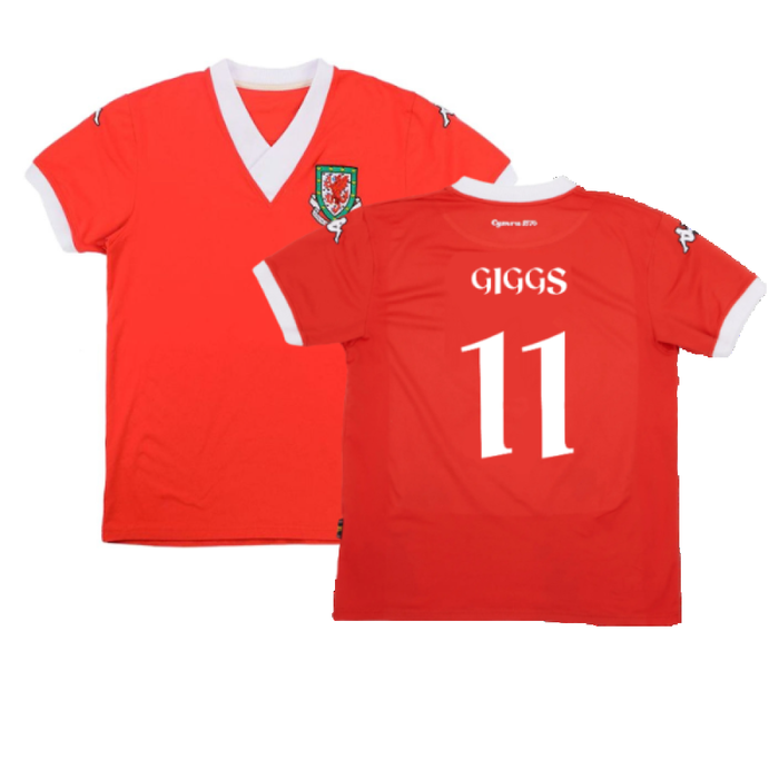 Wales 2006-2007 Home Shirt (S) (Excellent) (Giggs 11)