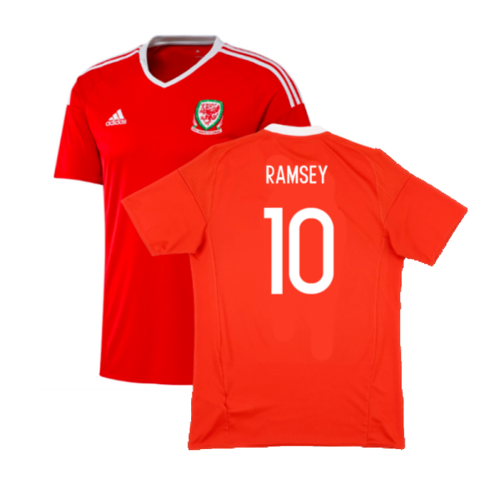 Wales 2016-2017 Home Shirt (S) (Excellent) (Ramsey 10)