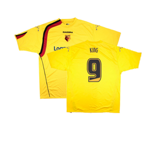 Watford 2005-06 Home Shirt (XL) (Very Good) (King 9)_0