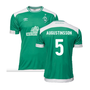 Werder Bremen 2018-19 Home Shirt (M) (Mint) (Augustinsson 5)_0