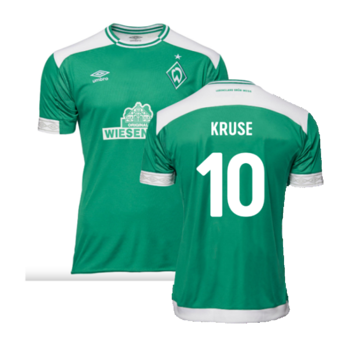 Werder Bremen 2018-19 Home Shirt (M) (Mint) (Kruse 10)