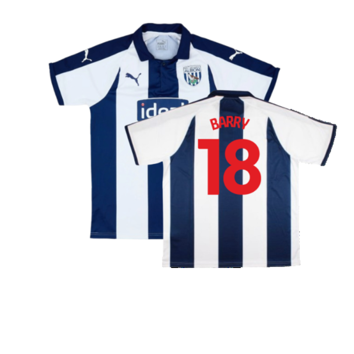 West Brom 2018-19 Home Shirt (XL) (Good) (Barry 18)