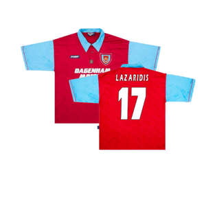 West Ham 1995-97 Home Shirt (XXL) (Mint) (Lazaridis 17)_0