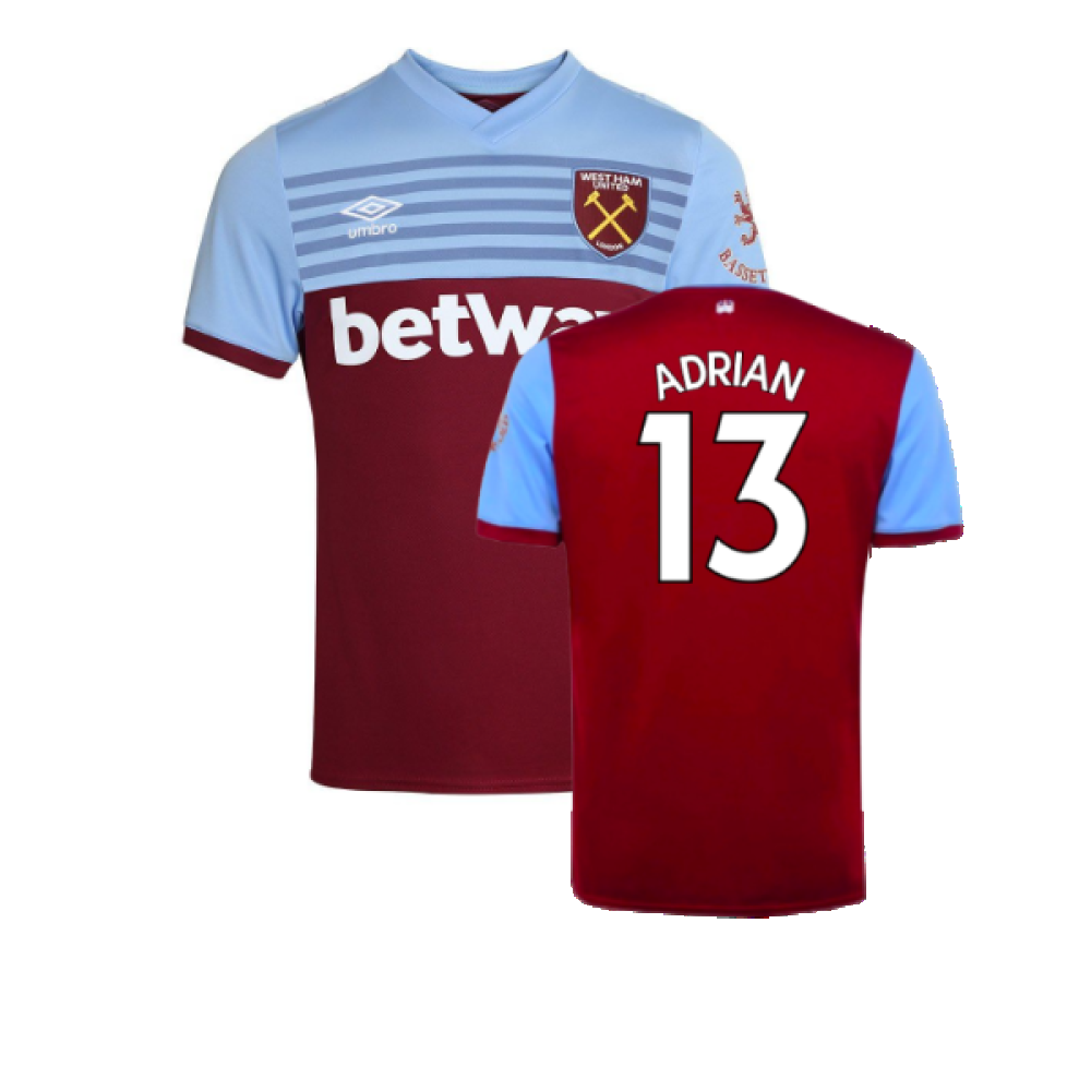 West Ham United 2019-20 Home Shirt (S) (Good) (ADRIAN 13)_0