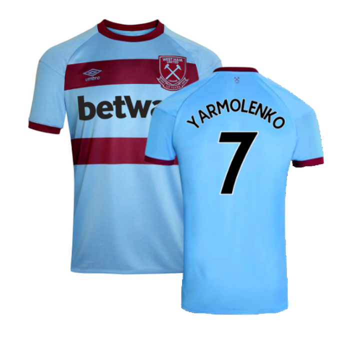 West Ham United 2020-21 Away Shirt (M) (Excellent) (YARMOLENKO 7)