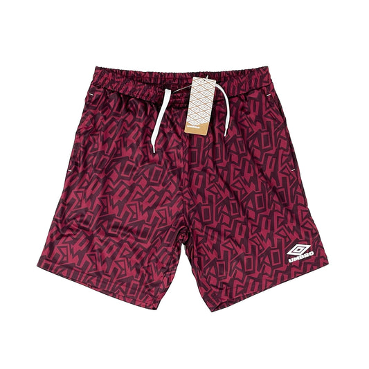 Umbro *BNWT* Claret Graffiti Shorts (Multiple Sizes) With Pockets