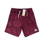 Umbro *BNWT* Claret Graffiti Shorts (Multiple Sizes) With Pockets