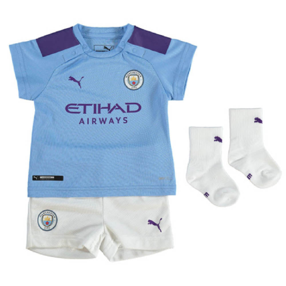2019-2020 Manchester City Home Baby Kit – Classic Football Kit
