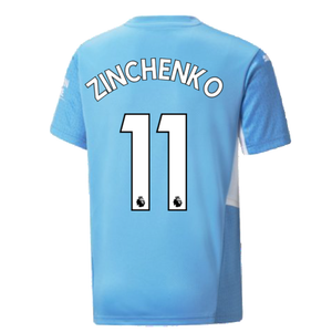 2021-2022 Man City Home Shirt (Kids) (ZINCHENKO 11)_2