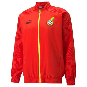 2022-2023 Ghana Prematch Jacket (Red)_0