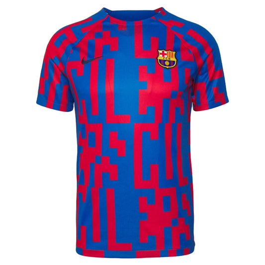 2022-2023 Barcelona Pre-Match Training Shirt (Blue)_0