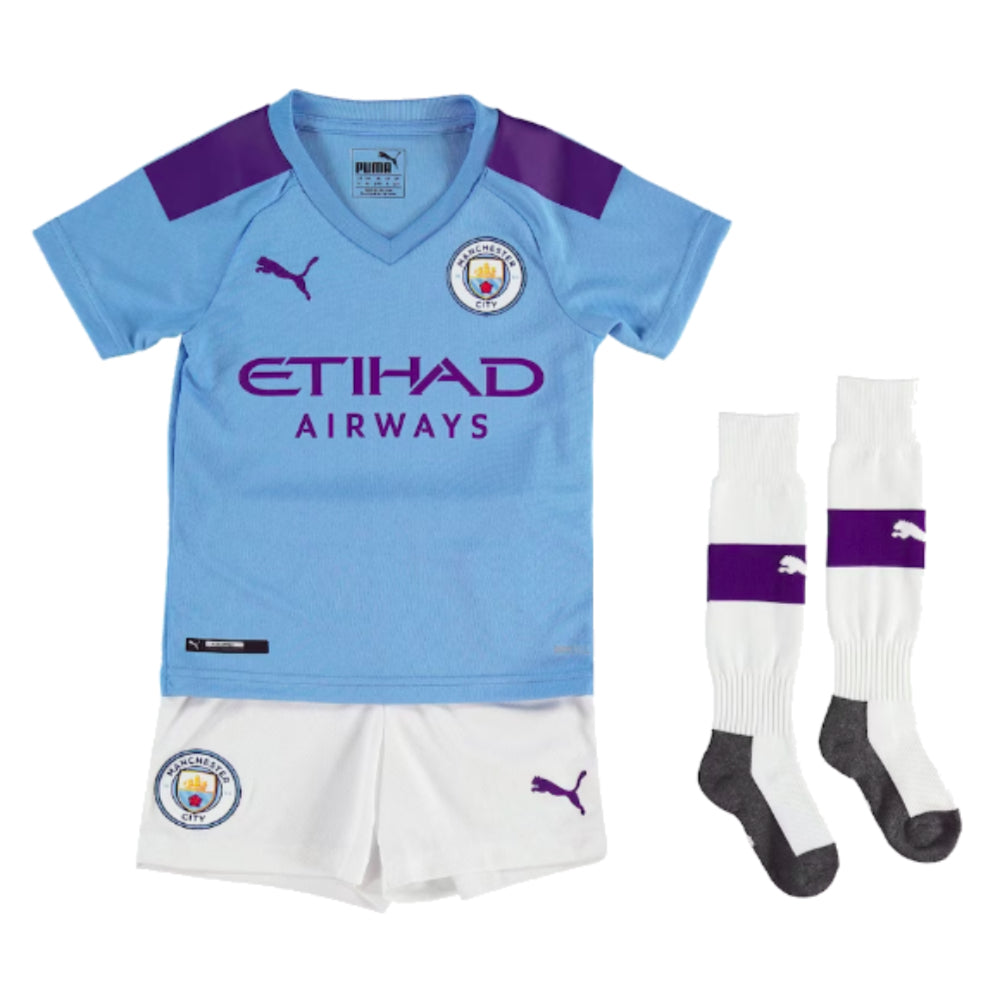 2019-2020 Man City Home Mini Kit – Classic Football Kit