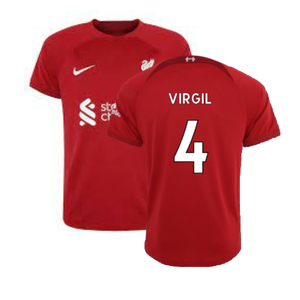 Liverpool 2022-23 Home Shirt (M) (VIRGIL 4) (BNWT)_0